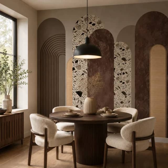 Warm Terrazzo Arches WB153 - room mockup 2