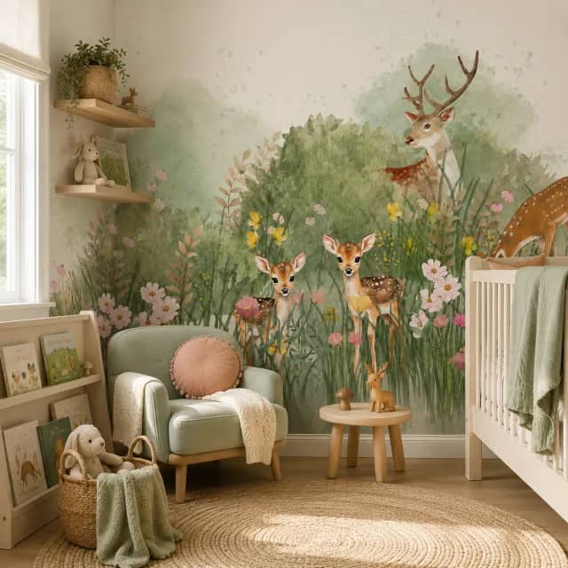 Gentle Deer Meadow - room mockup 2