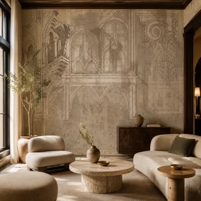 معماري كلاسيكي معتق - صورة معاينة داخل غرفة رقم 2