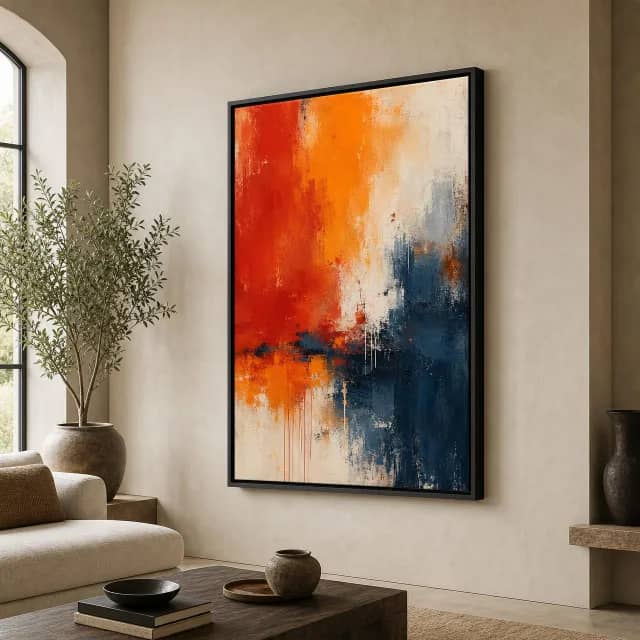 TBL-0001 | Warm Abstract Wall Art