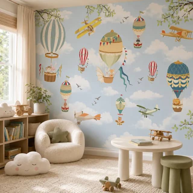 Kids Balloon and Airplane Adventure - room mockup 2