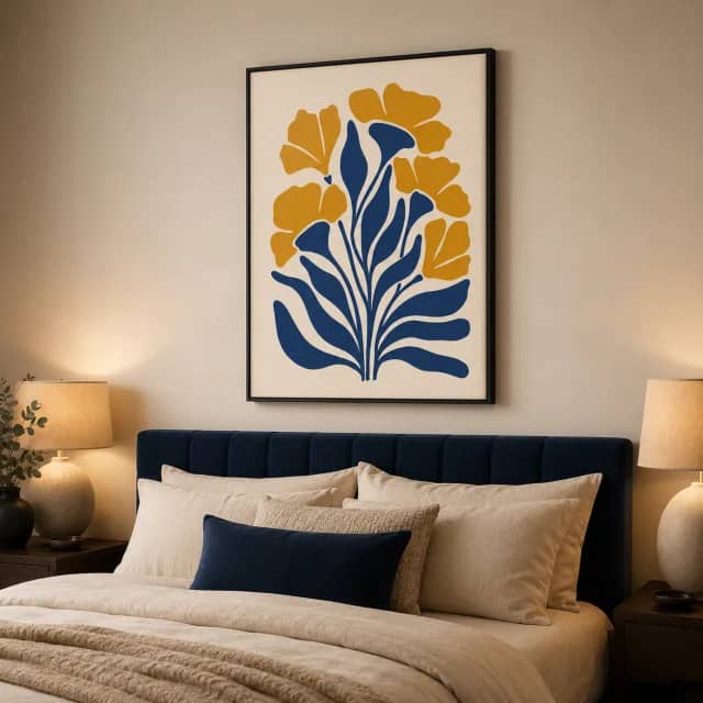 TBL-0151 | Golden Navy Blooms