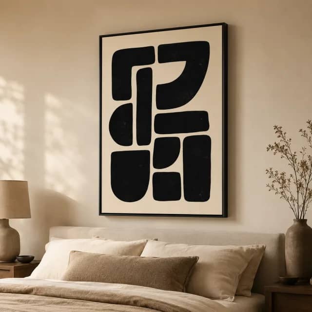 TBL-0152 | Black Geometric Rhythm