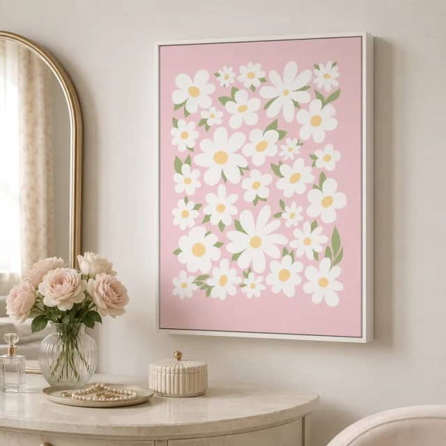 TBL-0135 | Soft Pink Daisies