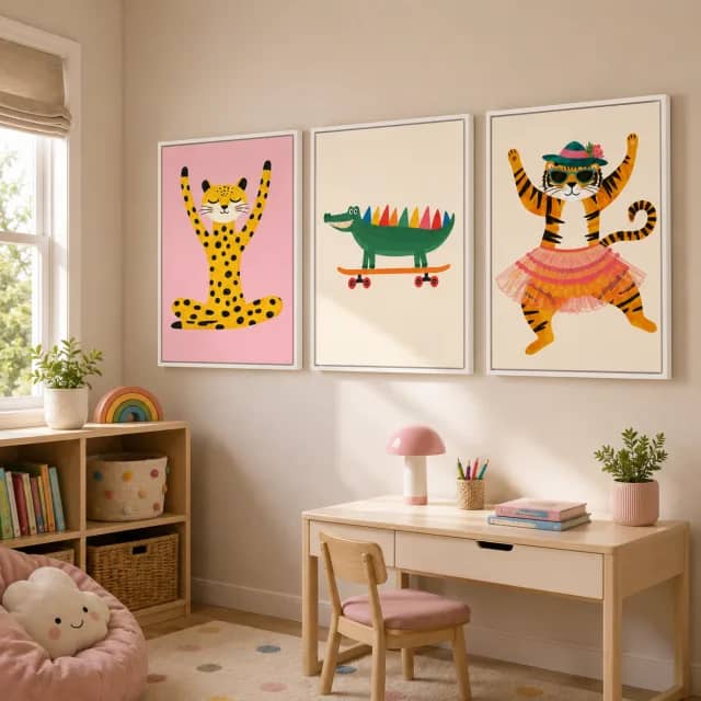TBL-0092 | Colorful Safari Friends